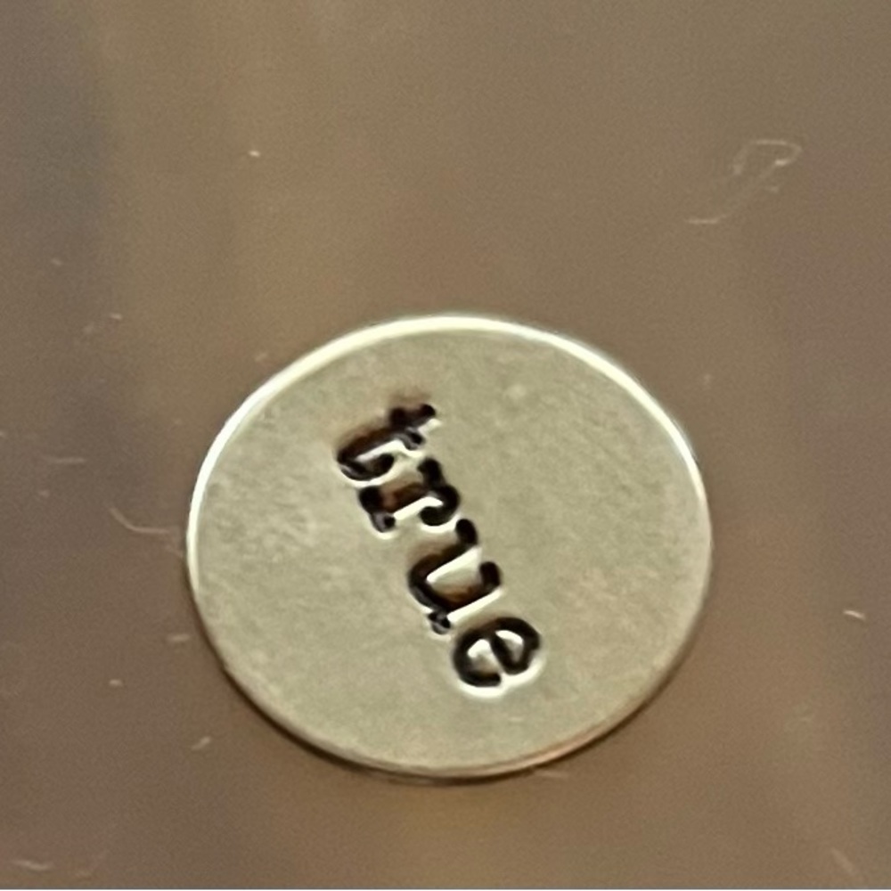 Origami Owl small silver love plate